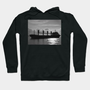 A Ship at Anchor in Thames Estuary Hoodie